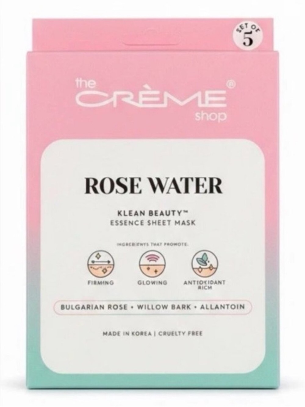 The Crème Shop Rose Water Essence Sheet Mask -